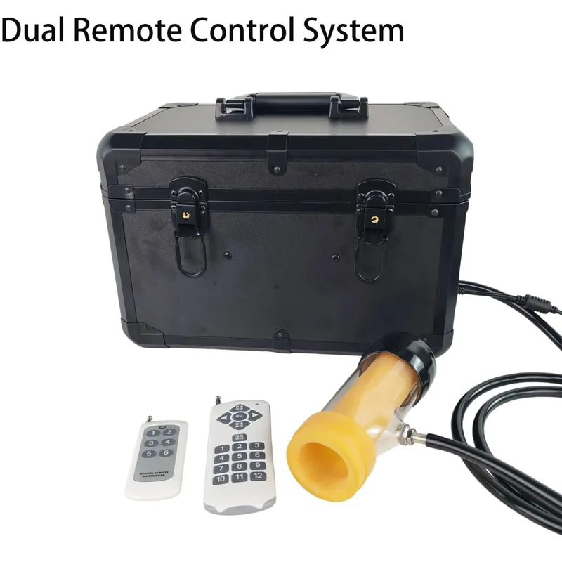 Automatic Male Masturbator 99 Modes Vacuum Suction Stroker Variable Frequency Machine with 3 Replaceable Silicone Sleeves Dual Remote Controls Portable Storage Case for Men Adult Sex Toy — image 5