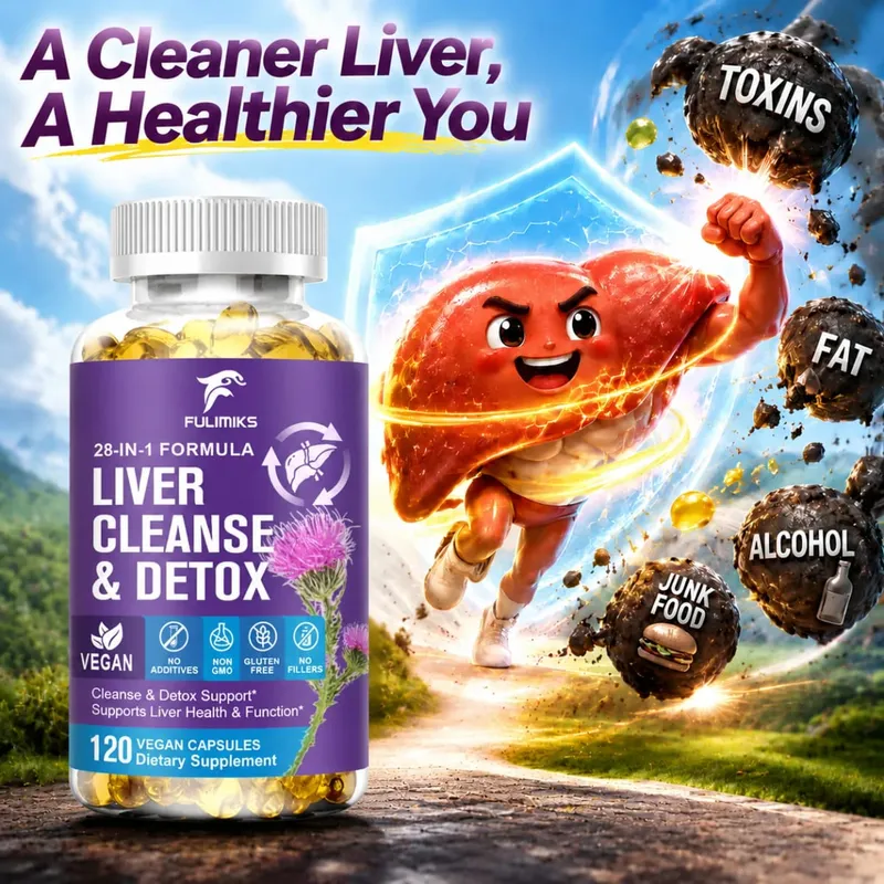 Liver Cleanse & Detox Capsules with Milk Thistle & Dandelion for Toxin Removal & Liver Regeneration Digestion Kidney Health — image 1
