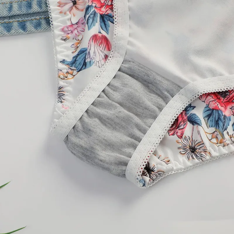 Sexy Lingerie Set for Women Pretty Printed Brassiere Push Up Bra with Steel Ring Everyday Underwear Panty Bras Set — image 6