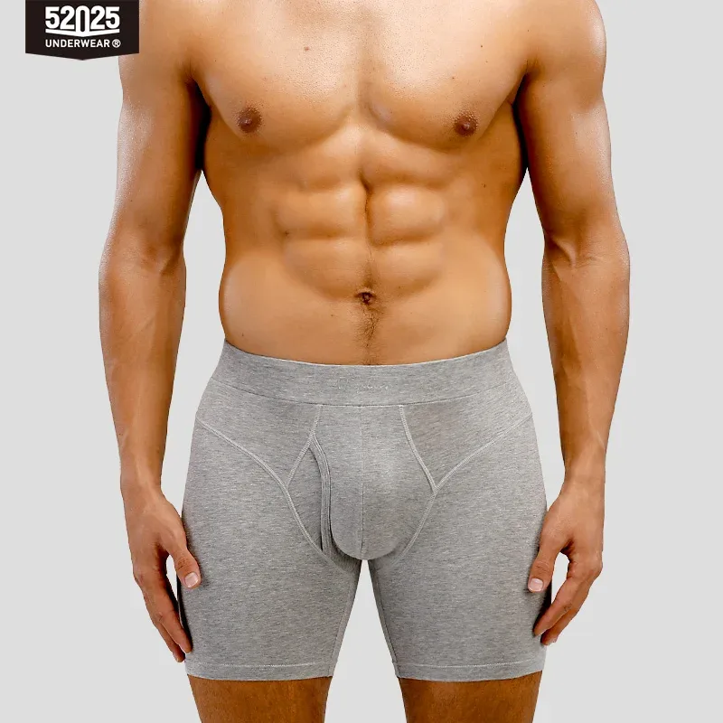 52025 Men's Cotton Modal Boxer Briefs – Ultra-Soft Breathable Underwear with Extended Coverage, All-Day Comfort and Modern Fit — image 6