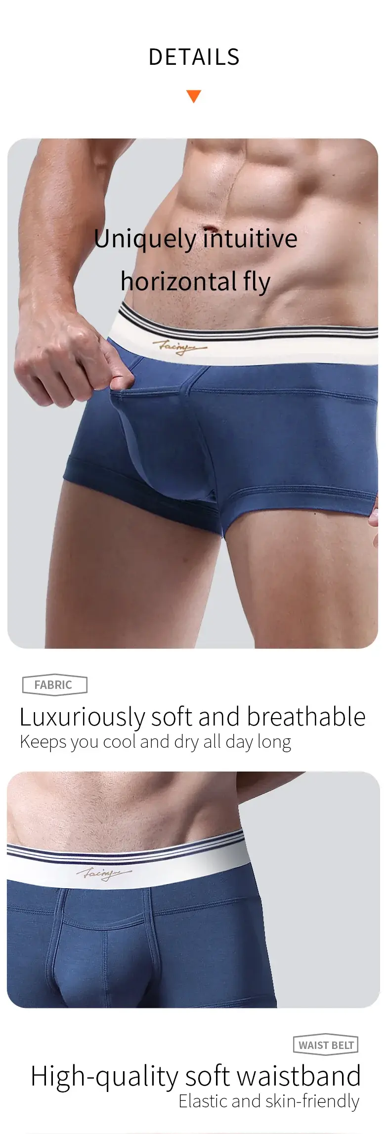 52025 Men's Premium MicroModal Boxers (3-Pack) – Ultra-Soft Silky Fabric, U-Shaped Contour Pouch and Comfortable Modern Fit — image 6