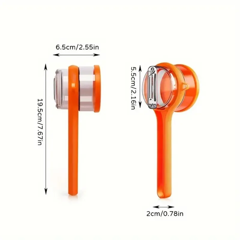 Peeler with Storage Box Fruit and Vegetable Peeler Double-Sided Stainless Steel Multi-Functional Peeler Suitable for Kitchen