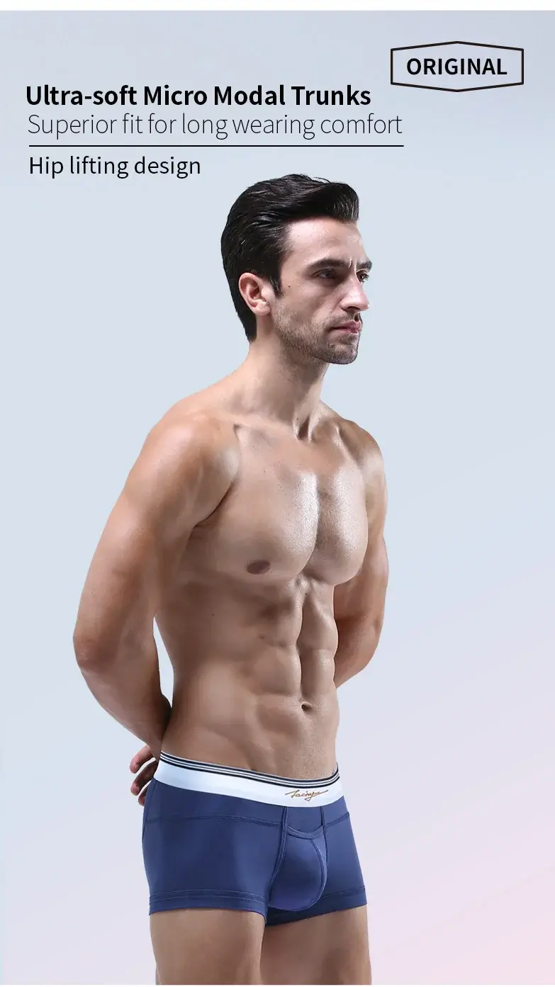 52025 Men's Premium MicroModal Boxers (3-Pack) – Ultra-Soft Silky Fabric, U-Shaped Contour Pouch and Comfortable Modern Fit — image 1