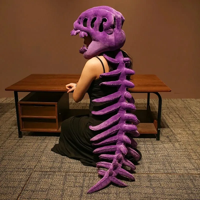 Dinosaur Skeleton Headgear Pillow - 4 Colors Perfect for Party Cosplay & Cozy Sofa Lounging — image 13
