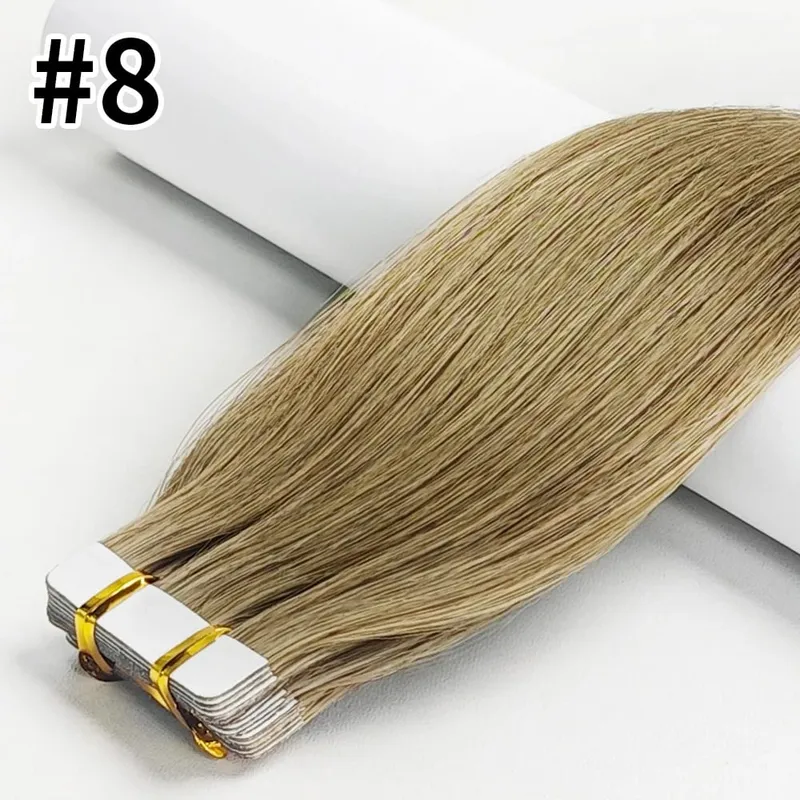 26 Inches Tape In Hair Extensions Straight 100% Human Hair Adhesive Replaceable Seamless Skin Weft Tape 20/40pcs Hair For Women — image 11