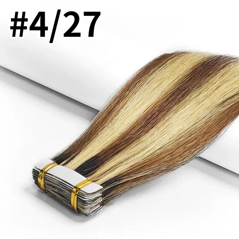 26 Inches Tape In Hair Extensions Straight 100% Human Hair Adhesive Replaceable Seamless Skin Weft Tape 20/40pcs Hair For Women — image 13