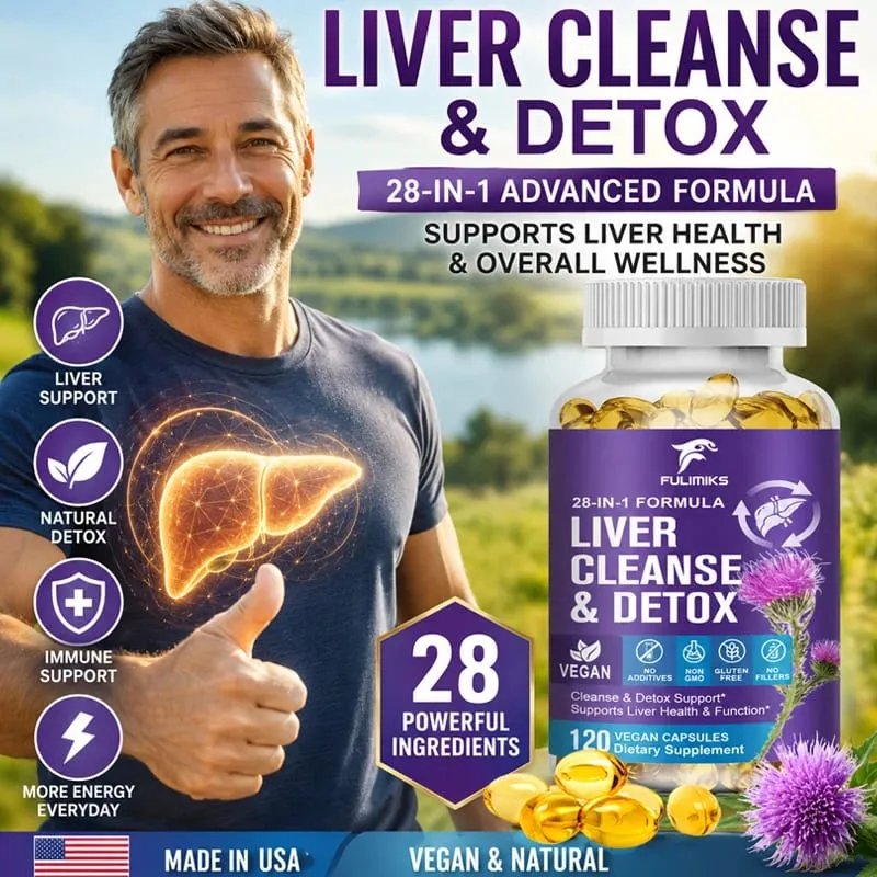 Liver Cleanse & Detox Capsules with Milk Thistle & Dandelion for Toxin Removal & Liver Regeneration Digestion Kidney Health — image 4