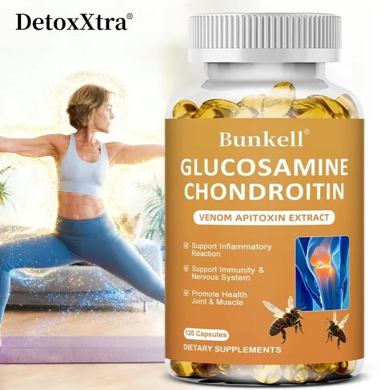 Glucosamine Chondroitin MSM 120 Capsules for Joint and Knee Health Immune System Non-GMO Gluten-Free — image 1