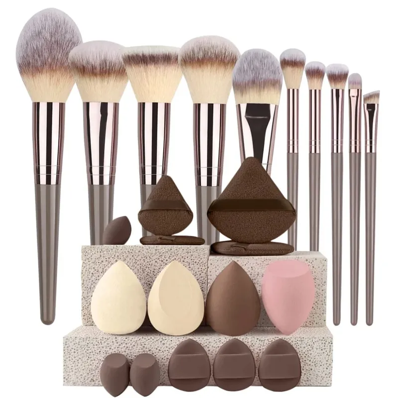 3-20Pcs Premium Makeup Brushes Set Soft Fluffy Beauty Cosmetic Foundation Makeup Brush Eyeshadow Blush Kabuki Make Up Tools — image 13