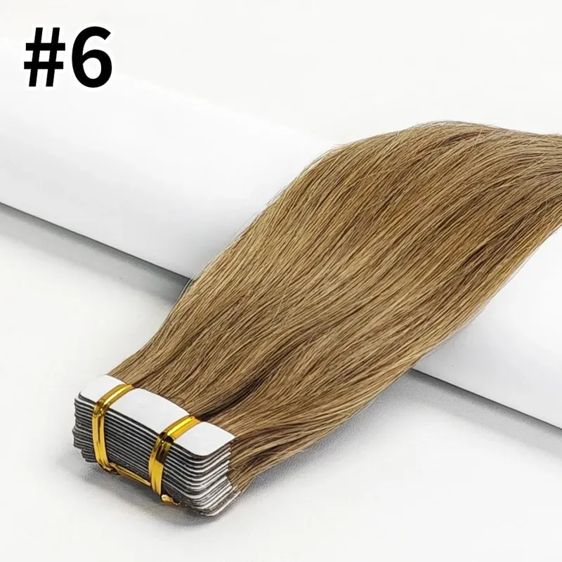 26 Inches Tape In Hair Extensions Straight 100% Human Hair Adhesive Replaceable Seamless Skin Weft Tape 20/40pcs Hair For Women — image 10