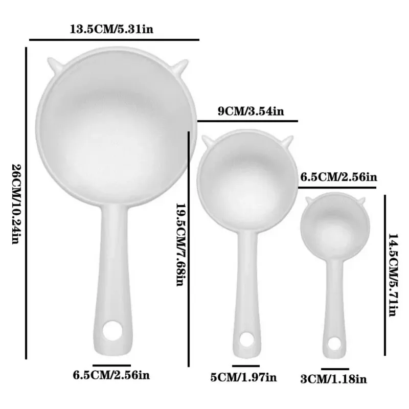 Kitchen Handheld Plastic Sieve Tea Strainer Flour Sifter Filter Reusable Handheld Filter Kitchen Accessories — image 5