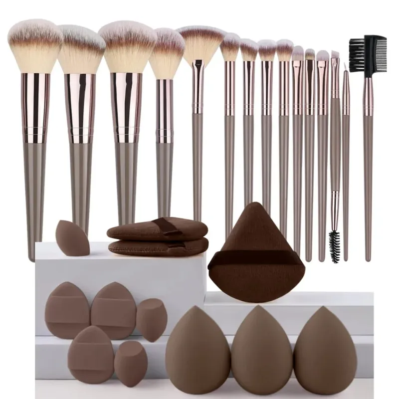 3-20Pcs Premium Makeup Brushes Set Soft Fluffy Beauty Cosmetic Foundation Makeup Brush Eyeshadow Blush Kabuki Make Up Tools — image 21