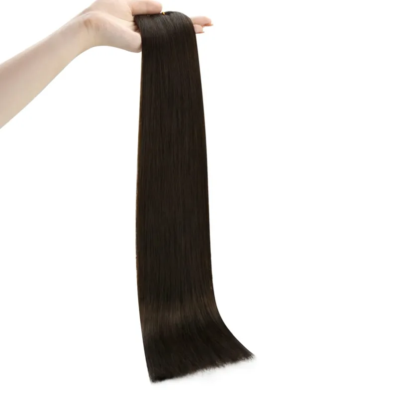 Moresoo Tape in Human Hair Extensions 20PCS&40PCS 100% Natural Straight Remy Brazilian Hair Tape in Extensions for Beauty
