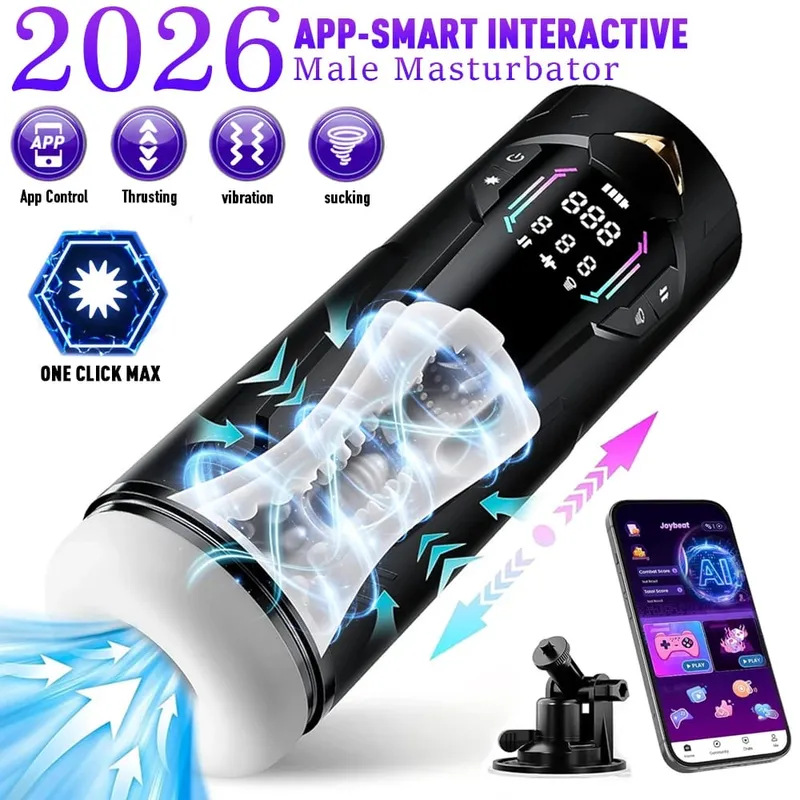 Telescopic Rotation Masturbator Cup Sucking Penis Pump Pocket Pussy Blowjob Sex Toys Stroker Piston Automatic Mastubator for 18+
