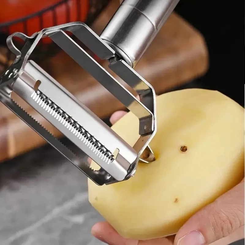 Stainless Double Sided Blade Multi-functional Peeler Vegetable Peeler Double Planing Grater Kitchen Accessories Cooking Tools — image 1