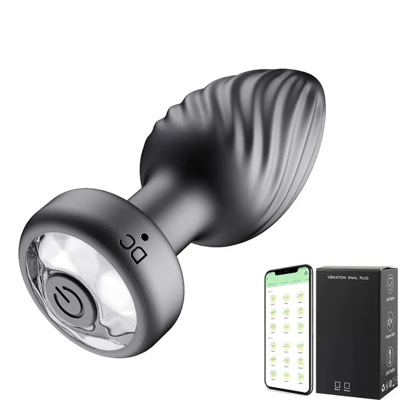 Drahtlose Bluetooth Anal Plug Vibrator Weibliche Vagina Stimulator APP Fernbedienung Butt Plug Massage Erwachsene Sex Spielzeug für Mann Frauen — image 9
