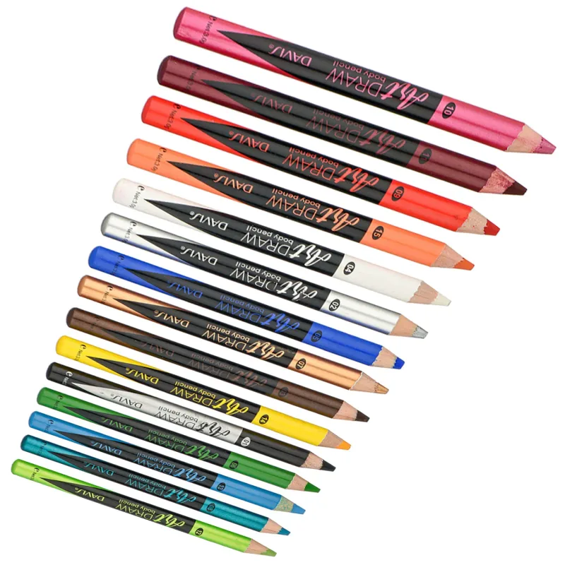 15 Color Eyeliner Lip Liner Pen Black Blue Multicolor Metallic Pearly Glitter Matte Finish Punk Smokey Style Eye Makeup Pen — image 3