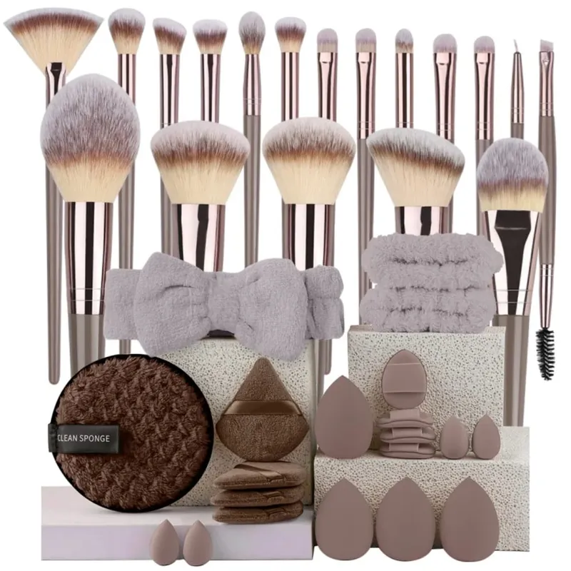 3-20Pcs Premium Makeup Brushes Set Soft Fluffy Beauty Cosmetic Foundation Makeup Brush Eyeshadow Blush Kabuki Make Up Tools — image 9