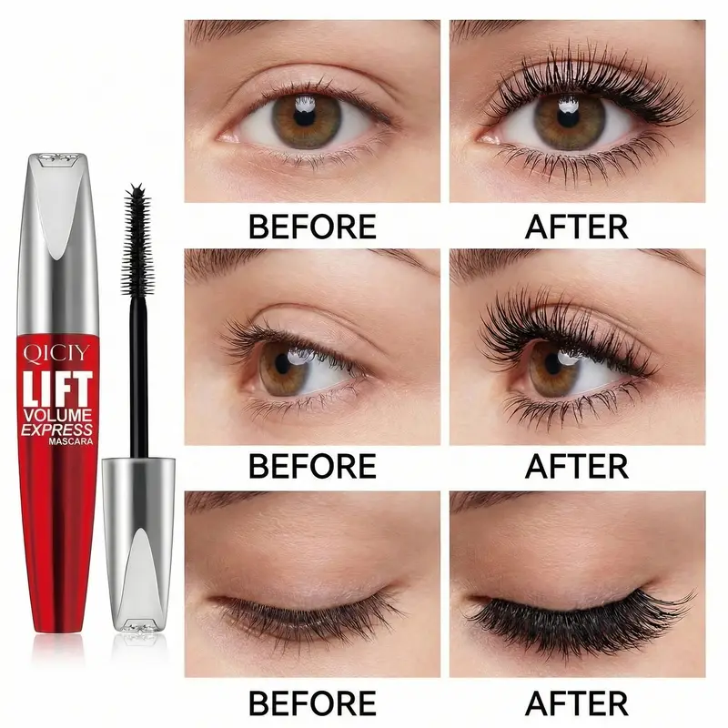 4D Volumizing Black Mascara Non-Clumping Formula Creates Lengthened & Full Lashes Fashion Daily Eye Makeup — image 1