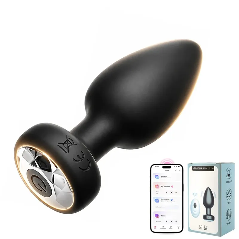 Drahtlose Bluetooth Anal Plug Vibrator Weibliche Vagina Stimulator APP Fernbedienung Butt Plug Massage Erwachsene Sex Spielzeug für Mann Frauen — image 8