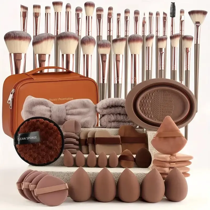 3-20Pcs Premium Makeup Brushes Set Soft Fluffy Beauty Cosmetic Foundation Makeup Brush Eyeshadow Blush Kabuki Make Up Tools — image 1