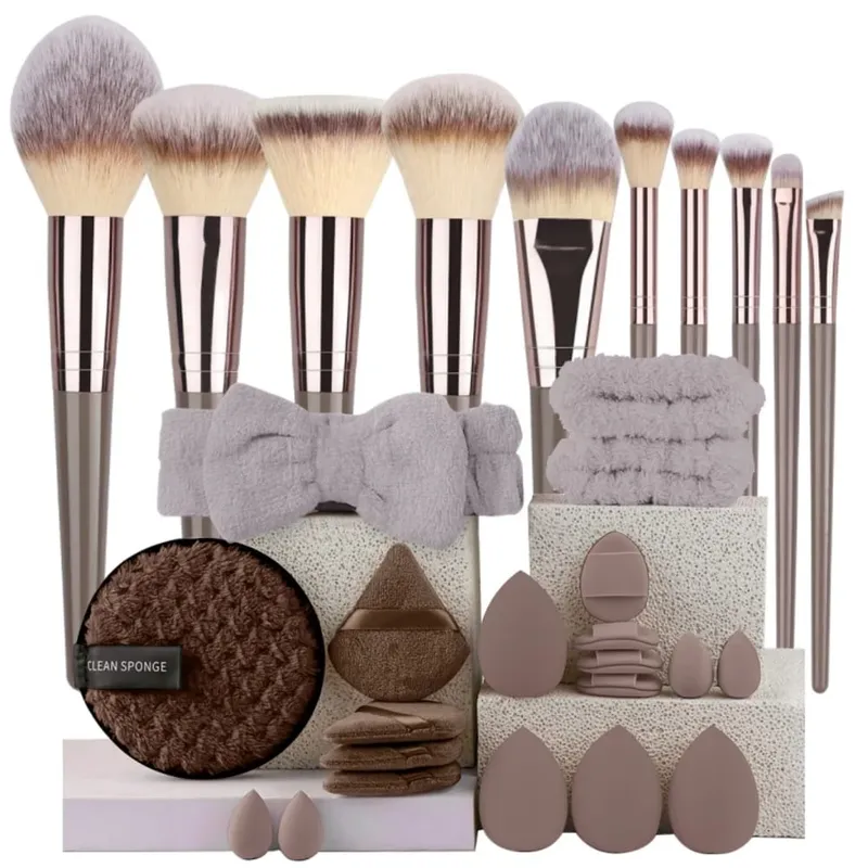 3-20Pcs Premium Makeup Brushes Set Soft Fluffy Beauty Cosmetic Foundation Makeup Brush Eyeshadow Blush Kabuki Make Up Tools — image 20