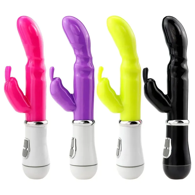 Vibromasseur lapin point G pour femmes, gode double Vibration étanche, masseur de vagin et de Clitoris, jouets sexuels pour adultes, produits érotiques — image 3