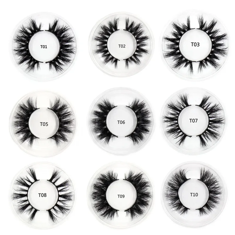 Řasy 3D norkové řasy Fluffy Soft Wispy Volume Natural Dlouhé umělé řasy Oční řasy Opakovaně použitelné líčení řas — image 3