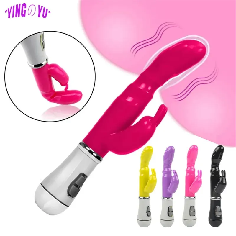 Vibromasseur lapin point G pour femmes, gode double Vibration étanche, masseur de vagin et de Clitoris, jouets sexuels pour adultes, produits érotiques — image 2