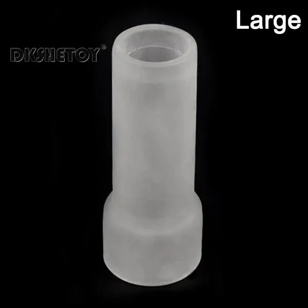 S/M/L Silicone Glans Protector Cap Mainan Seks Lengan Kemaluan Pembesaran Batang Pembesaran Lengan Pengusung Untuk Bekalan Dewasa Zakar — image 10
