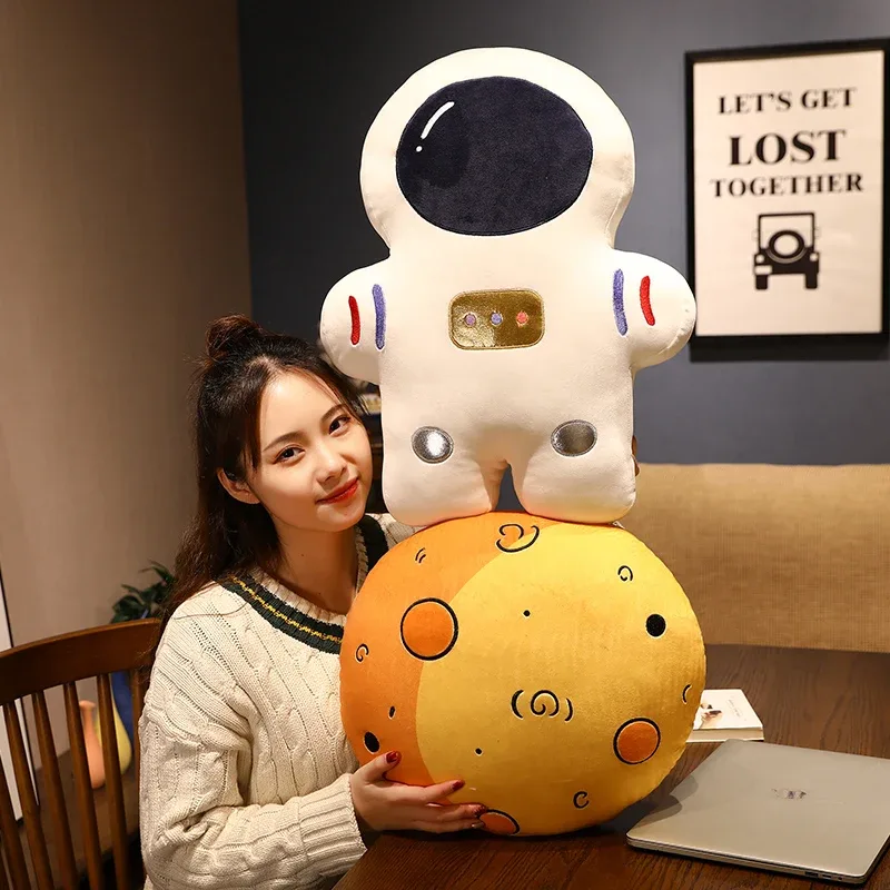 Creative Stuffed Pillow Space Astronaut Plush Toys Funny Simulation Mars Aviation Cushion for Children Boys Birthday Gift — image 5