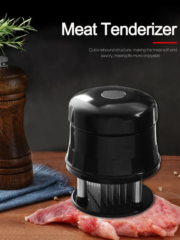 56 čepelí Jehlový tenderovač masa Nerezová ocel Maso Hovězí Steak Palička Maso Tenderizer Přenosné kladivo Pounder Nástroje na vaření — image 7