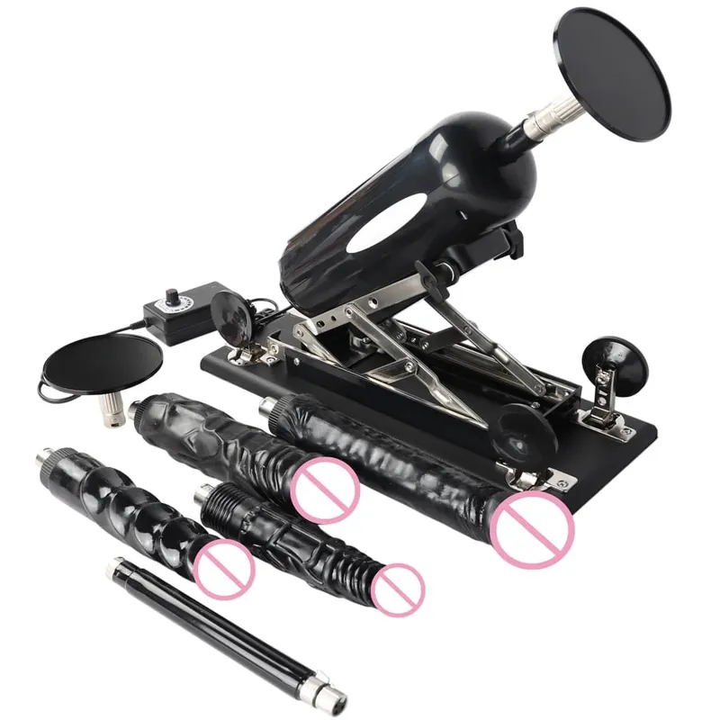 Automatic Telescopic Sex Machine Thrust Dildo Machine with Big Dildo for Men and Women Masturbation Sex Toys