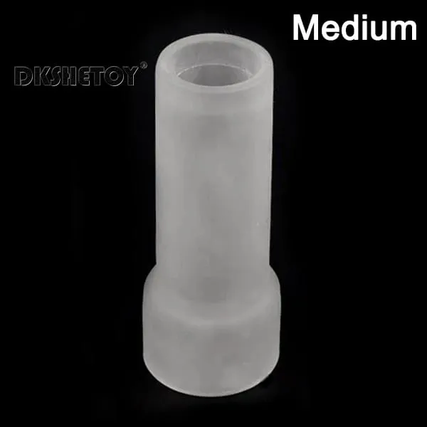 S/M/L Silicone Glans Protector Cap Mainan Seks Lengan Kemaluan Pembesaran Batang Pembesaran Lengan Pengusung Untuk Bekalan Dewasa Zakar — image 9