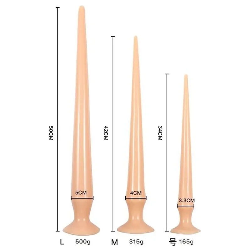 34-50CM flydende silikone skala Anal Strip Butt Plug Dildo Stimulere Anus Vagina Blød Anal Dilator Par Sexlegetøj Til Kvinder Mænd — image 2