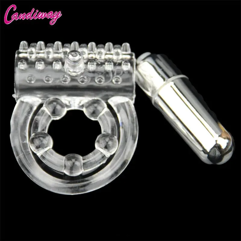 Cincin berganda vibrator kalis air kelentit Masturbasi melancap Bergetar berpanjangan memijak melambatkan ejakulasi getaran Mainan Seks Untuk lelaki