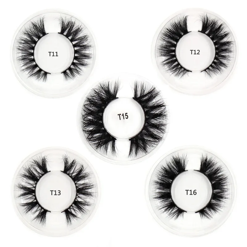 Řasy 3D norkové řasy Fluffy Soft Wispy Volume Natural Dlouhé umělé řasy Oční řasy Opakovaně použitelné líčení řas — image 4