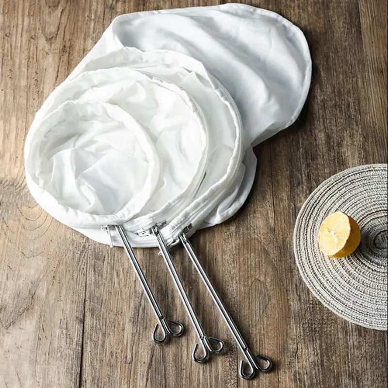 Riutilizzabile Tessuto A Rete Filtro Dado Sacchetto di Latte Colino Colino per Succo di Soia Tè Alle Erbe Freddo Caffè Gocciolante Filtro Attrezzo Della Cucina — image 1