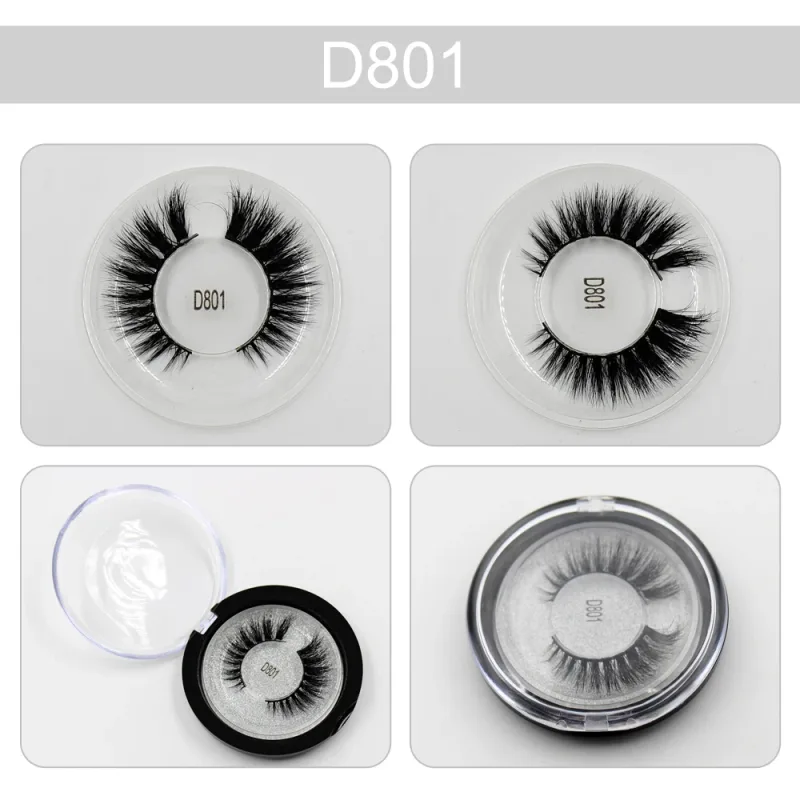 Řasy 3D norkové řasy Fluffy Soft Wispy Volume Natural Dlouhé umělé řasy Oční řasy Opakovaně použitelné líčení řas — image 5