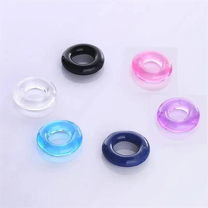 5PCS Silicone Penis Ring Ejaculation Delay Penis Attachments Cock Ring Male Chastity Device Penis Enlargement Sex Toys for Men — image 5