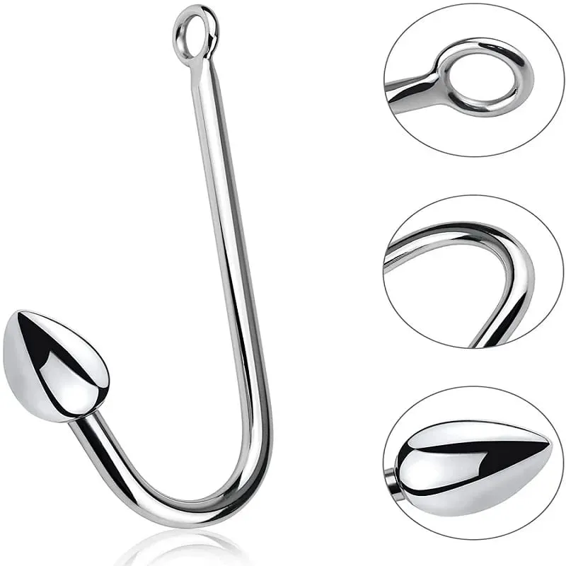 Kecil Menengah Besar 3 Bola Set Logam Anal Kait Manik-manik Kepala Butt Plug Dilator Pijat Prostat Masukkan Mainan Seks Bdsm untuk Pria — image 2