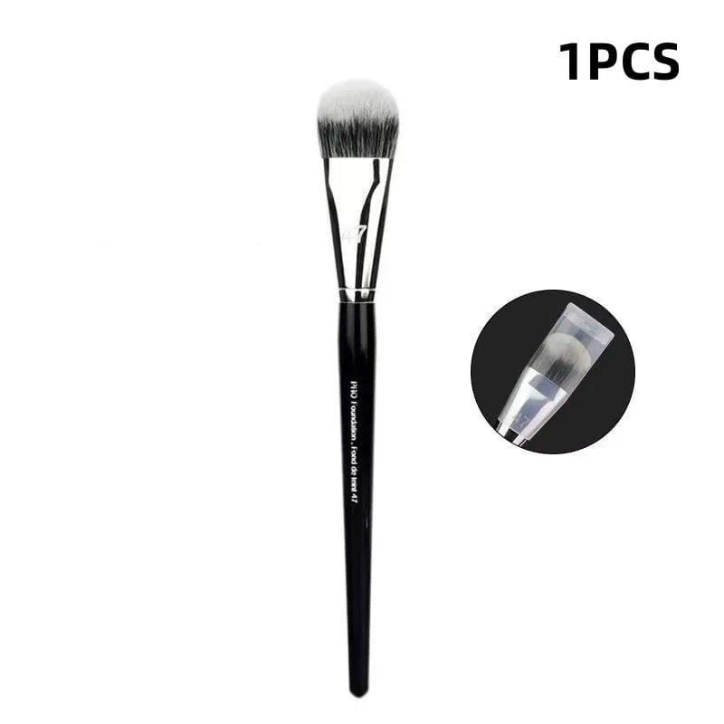No. 47 Bevel Angle Foundation Brush with plastic cover Professional Slope Liquid Foundation BB Cream Makeup Brush 1/2/3/4/5 PCS