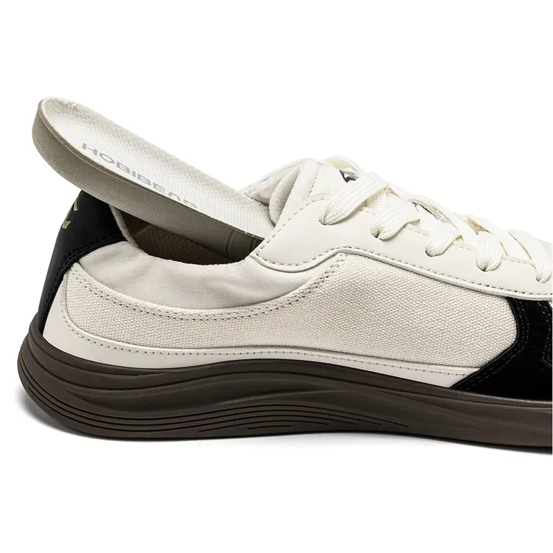 Erkek Kadın Geniş Toe Box Ayakkabı | Minimalist Suni Deri Kanvas Spor Ayakkabı Hafif Günlük Bağcıklı Yürüyüş Ayakkabısı — image 3