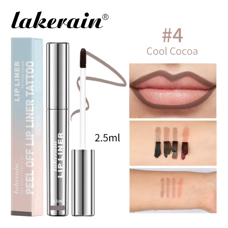 Waterproof Lip Liner Peel Off Tattoo Lipgloss Waterproof Long Lasting Matte Lip Tint Brown Contour Tear-off Lips Stain Cosmetic — image 12