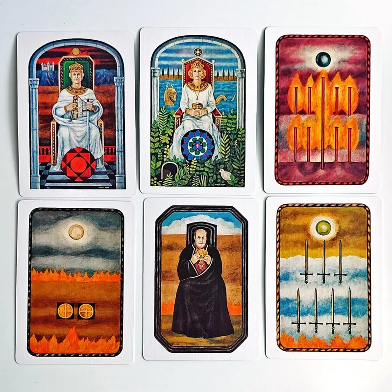 The Jungian Tarot Deck in Rigid Box 78 διπλές ανάγλυφες κάρτες για ενεργή φαντασία Jung Archetypes Psychology — image 4