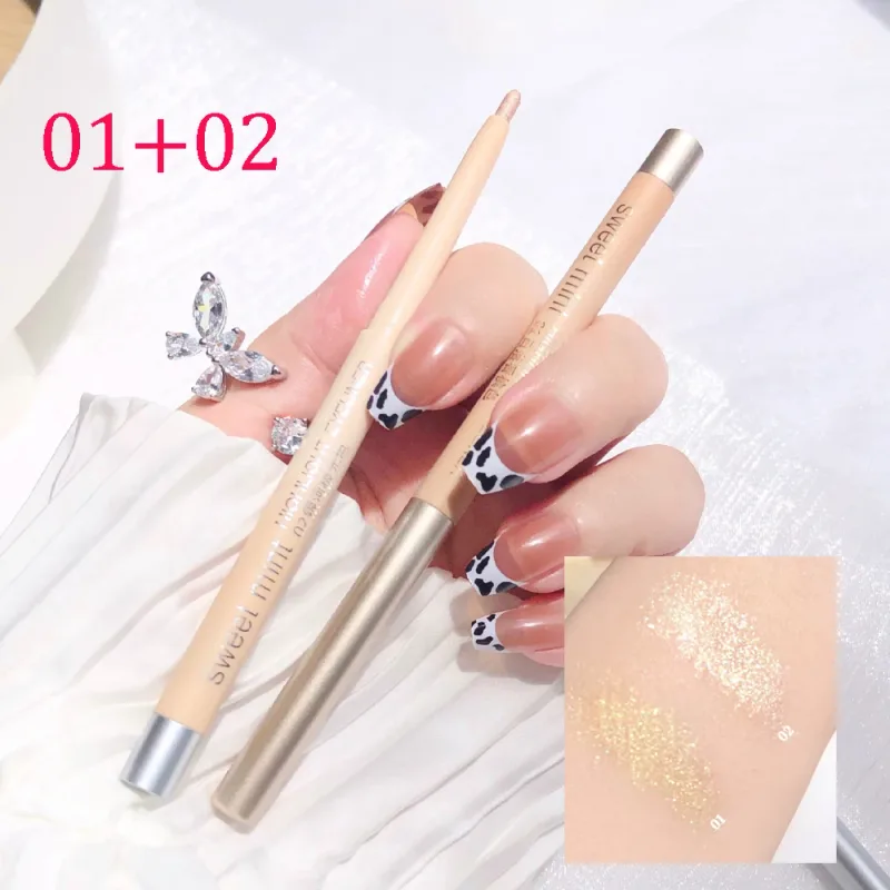 1/2pc Aegyo Sal Under Eye Highlight Pen Shimmer Pearl Eyeliner Pencil Natural Brightening Glitter Eye Shadow Crayon Makeup Stick — image 9