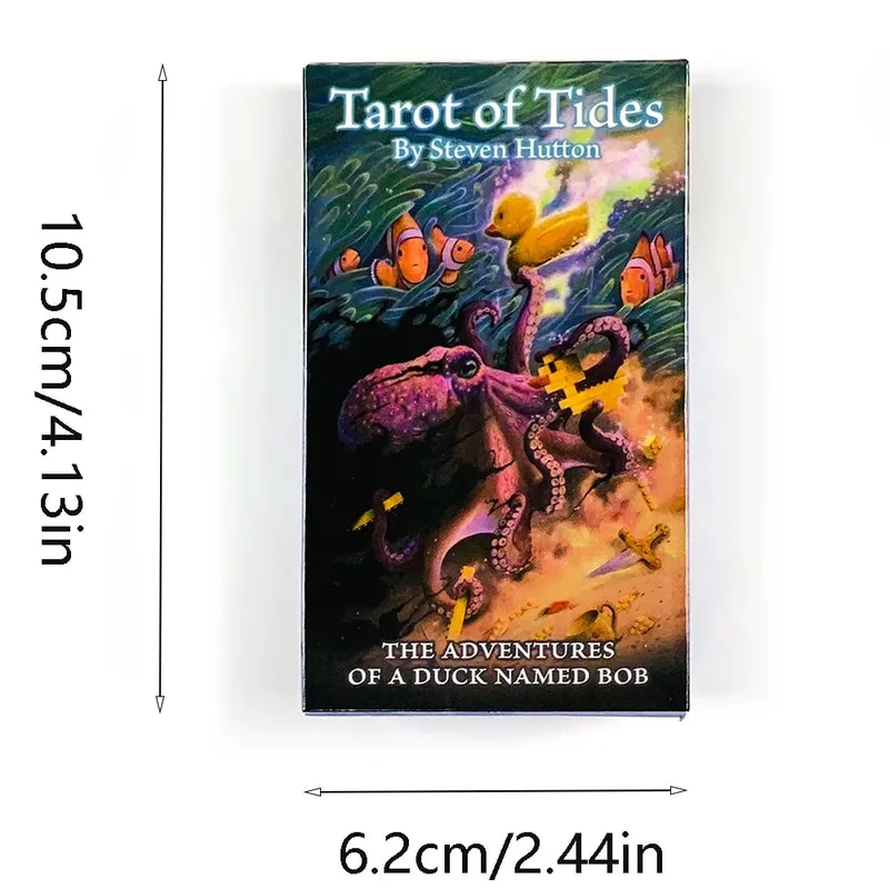 Tarot of Tides-Spielkarten, 78 Karten, skurriles Ozean-Tarot-Deck, Bob-Duck-Abenteuerthema, perfekt für Wahrsagerei und Geschenke — image 6