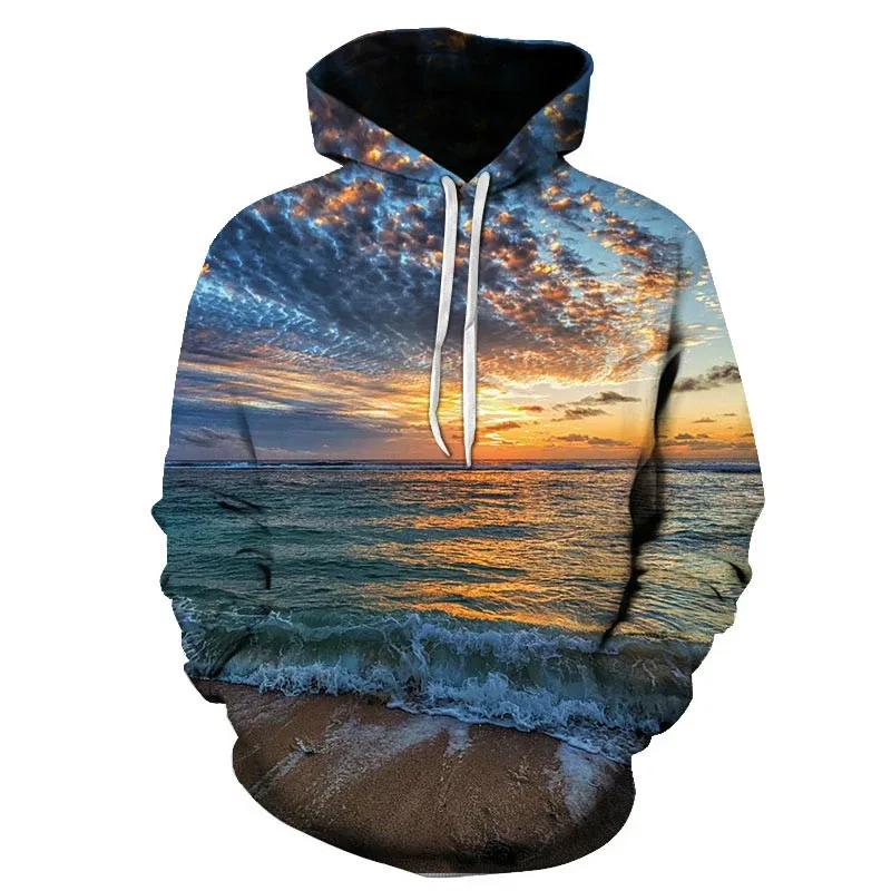 Hawaiian Four Seasons Fun 3D Printed Casual Hoodie Men's Cool Sunshine Beach Street Hoodie Full Style Trendy Style Tops — image 6