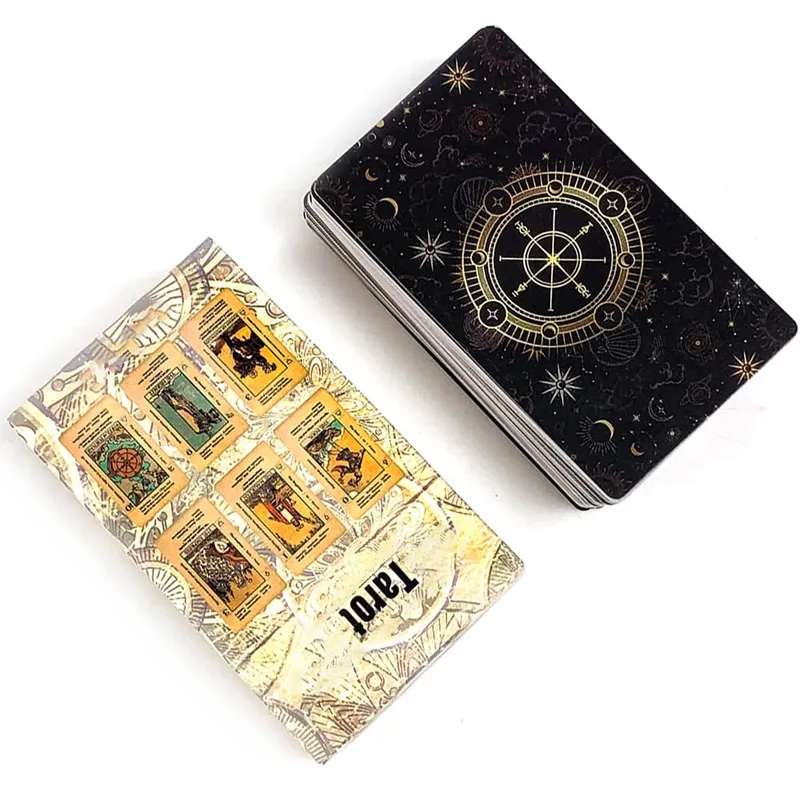 Hot-selling Tarot Cards A 78pcs Cards Fortune Telling Divination Board Game Keyword Antiqued Deck Holiday Games Christmas Gifts — image 3