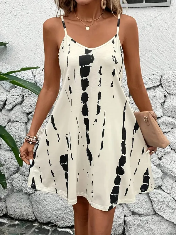 Women's Summer Printed Strap Dress — image 2